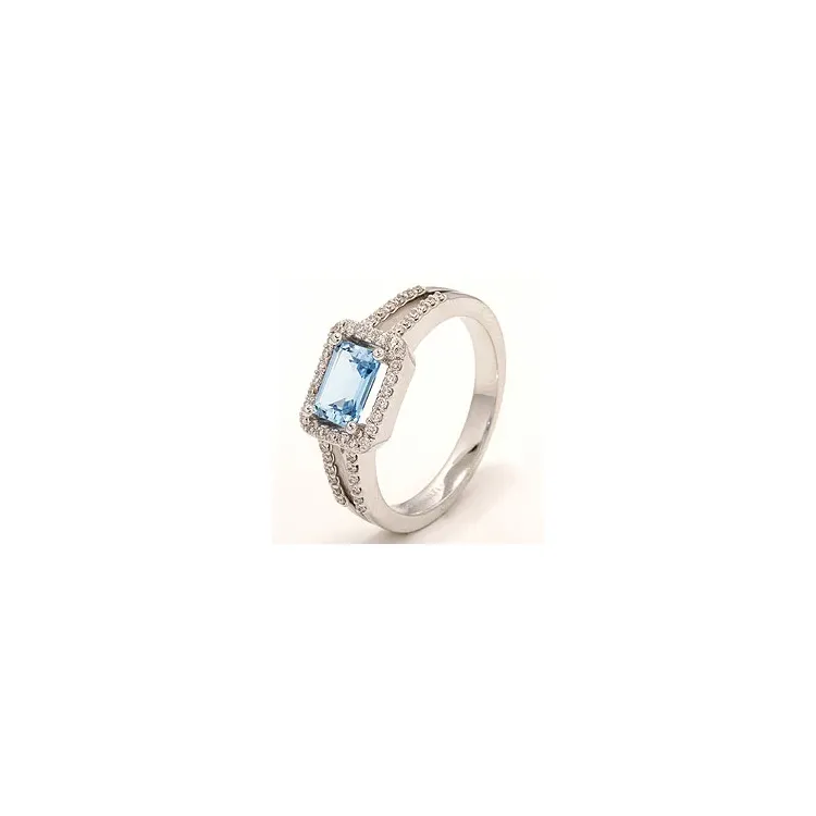 diamantring i 14 karat hvitt gull 0,25 ct 1,20 ct
