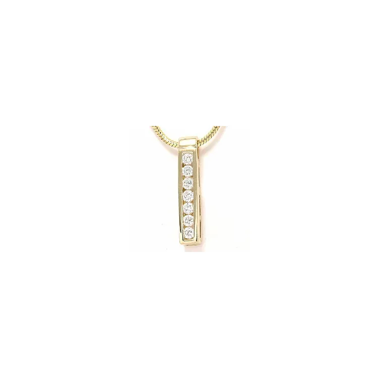 diamantanheng i 14 karat gull 0,36 ct
