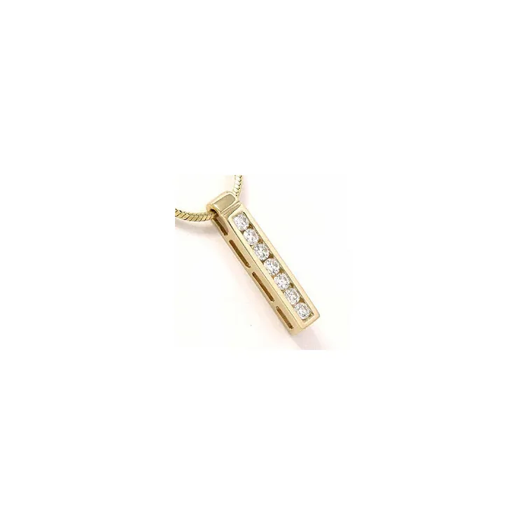 diamantanheng i 14 karat gull 0,36 ct