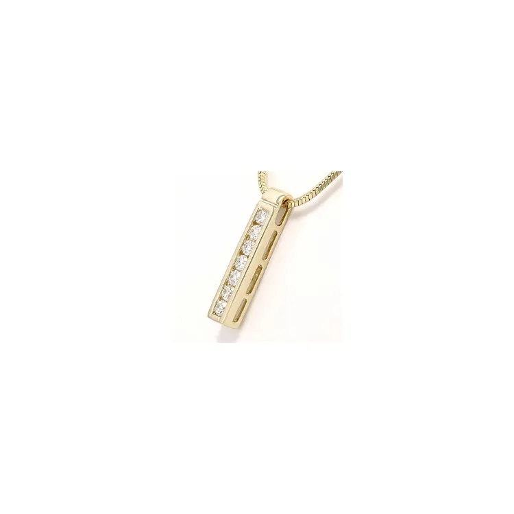 diamantanheng i 14 karat gull 0,36 ct