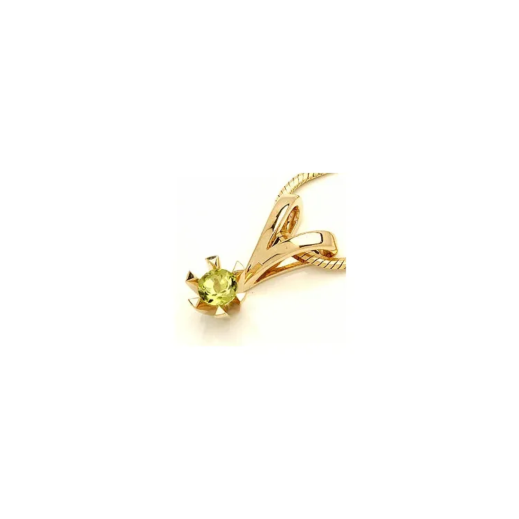 peridot anheng i 14 karat gull 0,30 ct