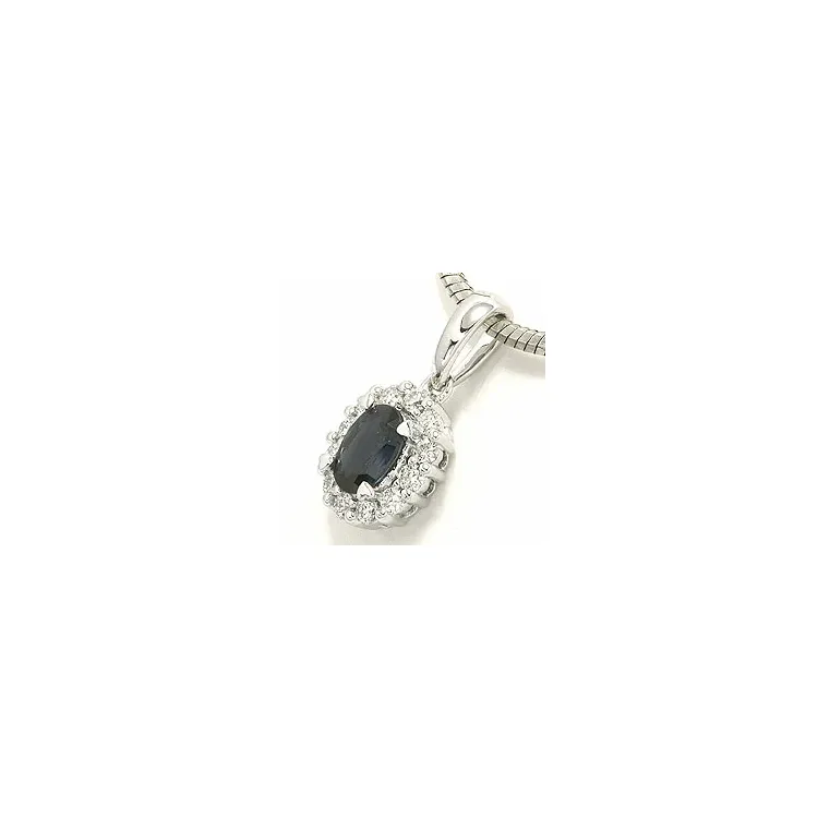 rosettanheng i 14 karat hvitt gull 0,22 ct 0,65 ct