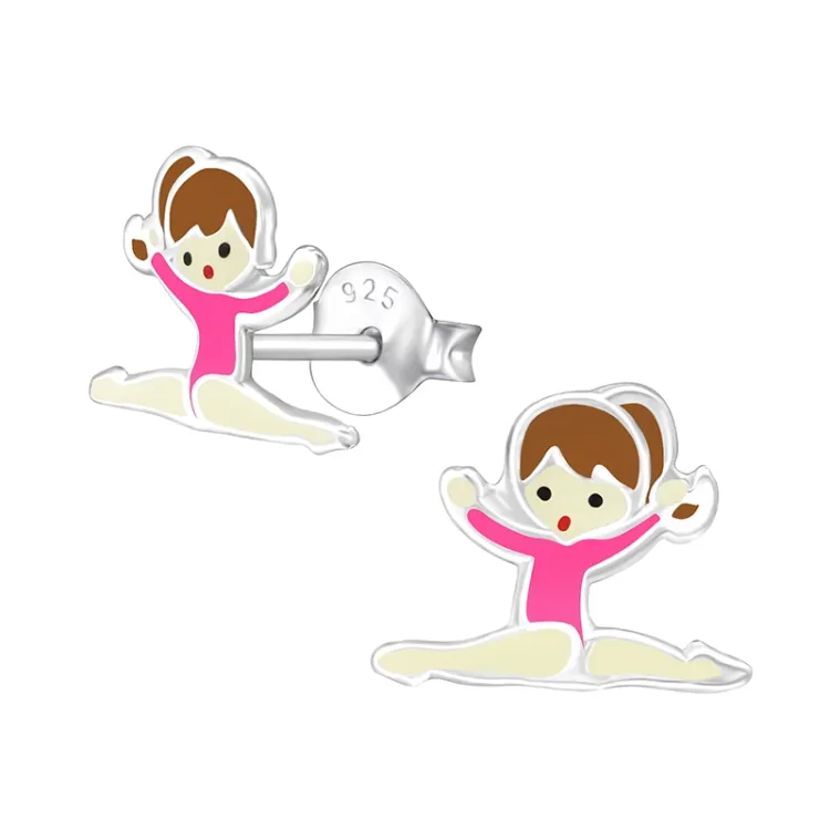 gymnast ørestikker i sølv - Little Ones