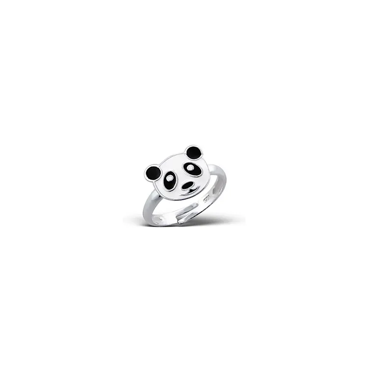 panda barnering i sølv