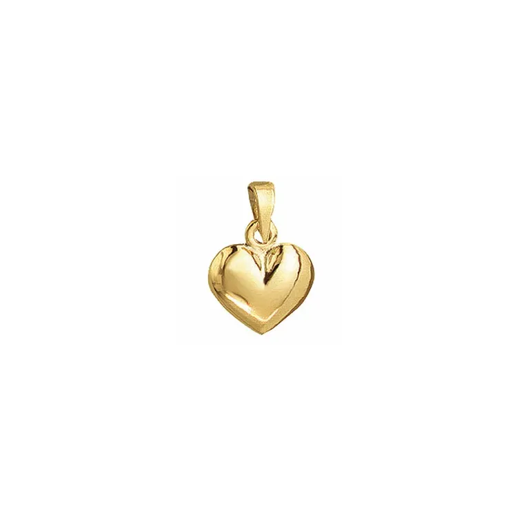 11 x 12 mm Aagaard hjerte anheng i 14 karat gull