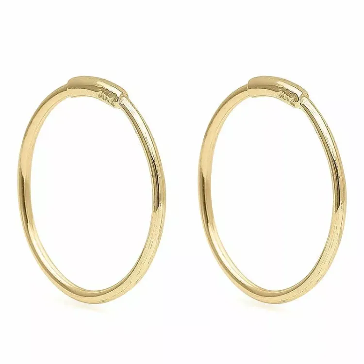 16 mm Aagaard creol i 14 karat gull