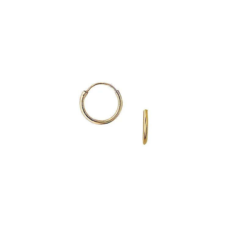 12 mm Aagaard creol i 14 karat gull