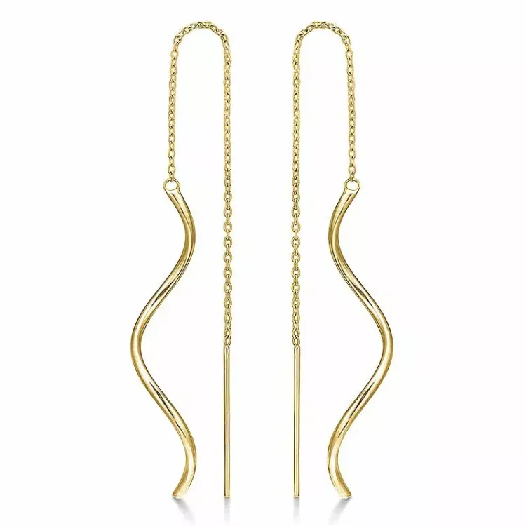 Støvring Design ear lines i 9 karat gull