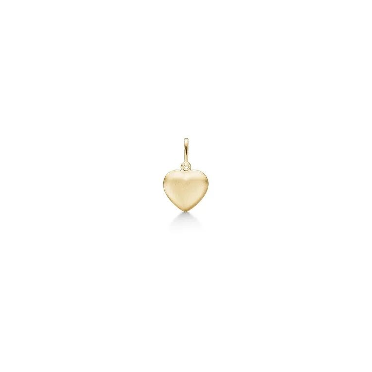 Elegant Støvring Design hjerte anheng i 8 karat