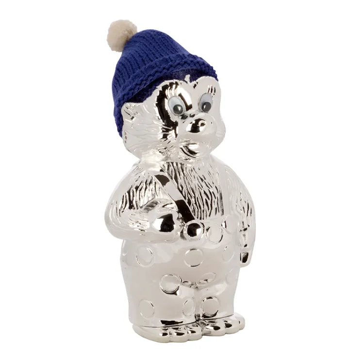 Dåpsgave: Bamse Bjørn sparegris i forkrommet modell: 260-86300