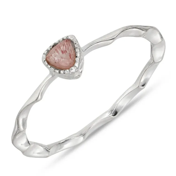 kvarts ring i sølv - Loom Stones