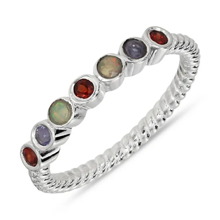 multifarget ring i sølv - Bubbly Twist
