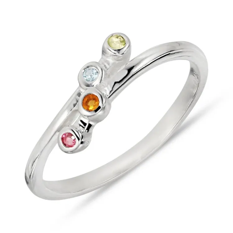 multifarget ring i sølv - Bubbly Twist