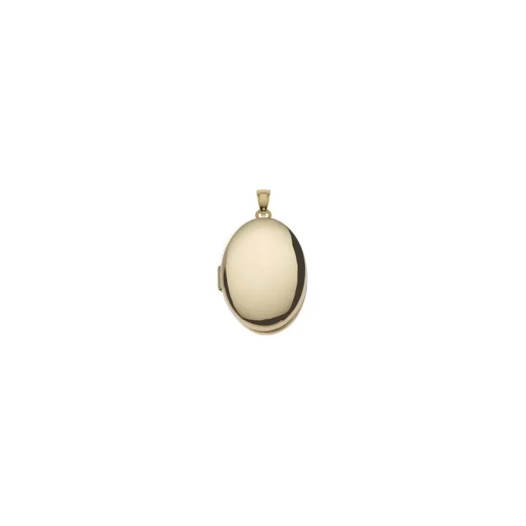 16 x 33 mm medaljong anheng i 14 karat gull