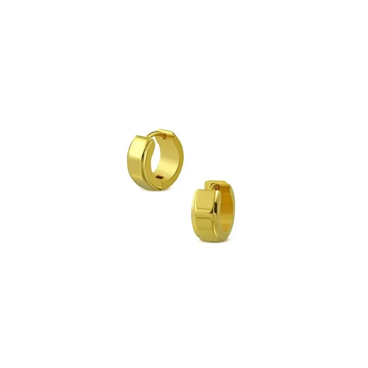 13 mm creol øredobber i forgylt stål