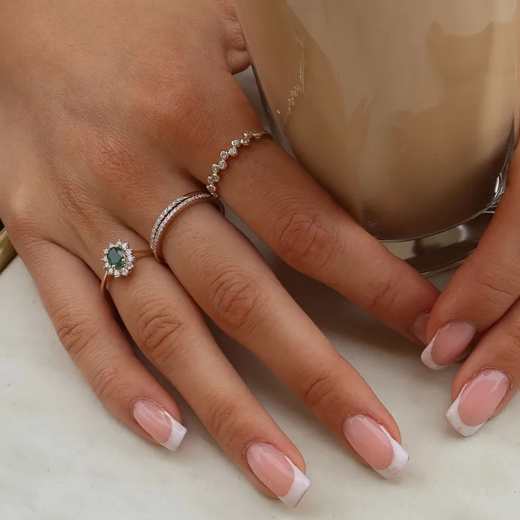 diamant ring i 9 karat gull 0,14 ct - Simple Diamonds