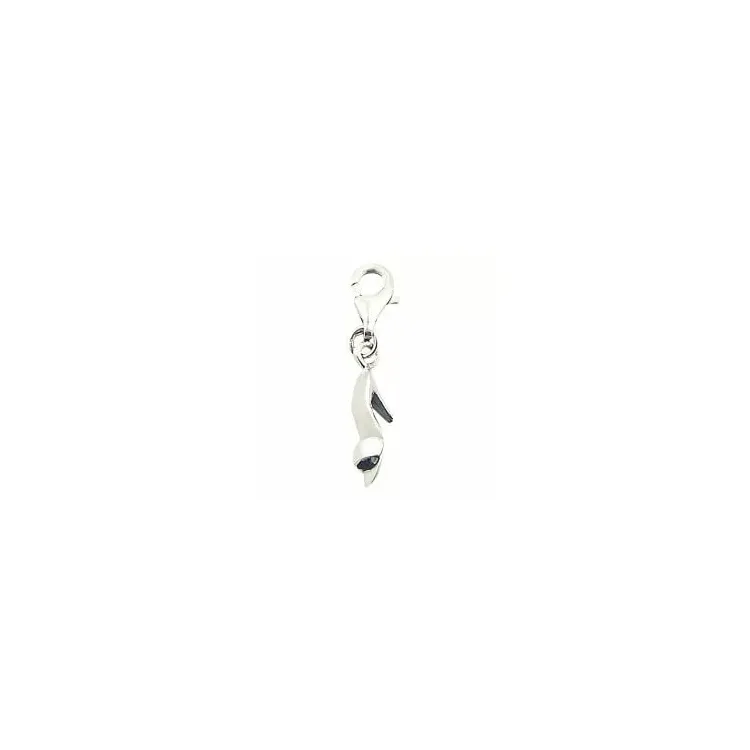 Elegant sko charm i sølv 