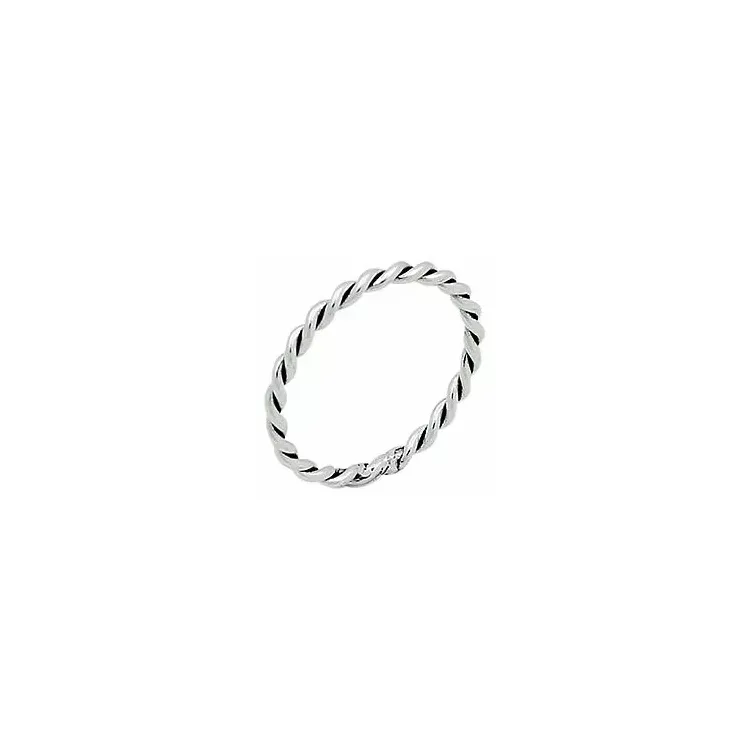 strukturert ring i sølv