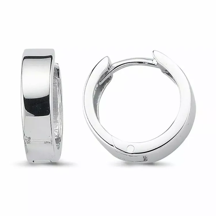 13 mm creol i rodinert sølv