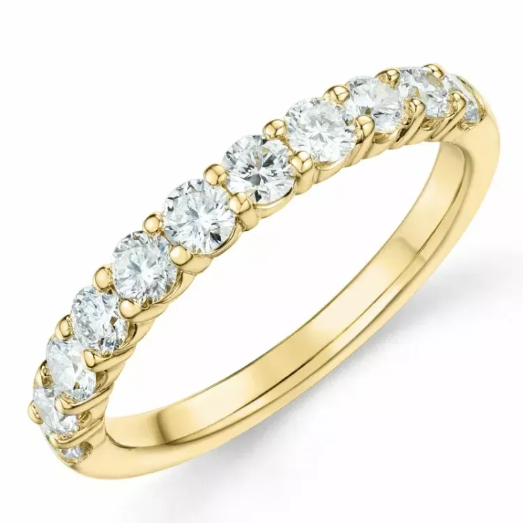 zirkon ring i 9 karat gull