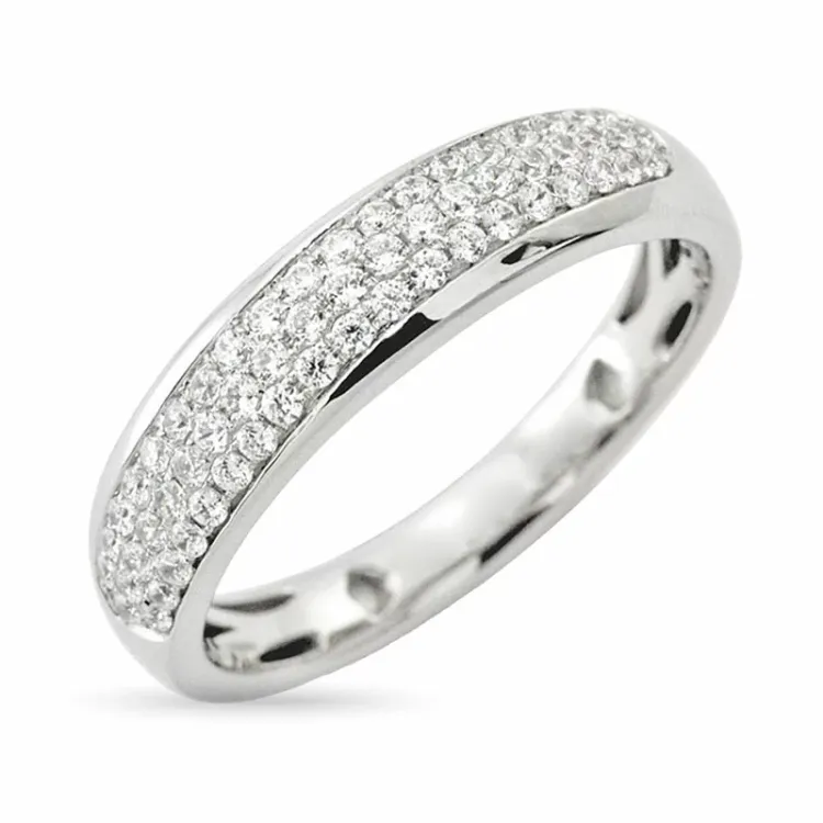 diamant hvittgullsring i 14 karat hvitt gull 0,3 ct