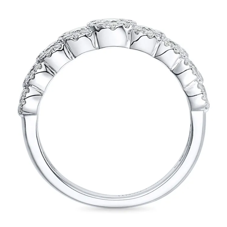 diamantring i 14 karat hvitt gull 0,56 ct