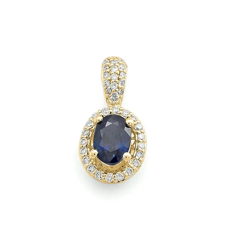 rundt diamantanheng i 14 karat gull 0,14 ct 1,05 ct