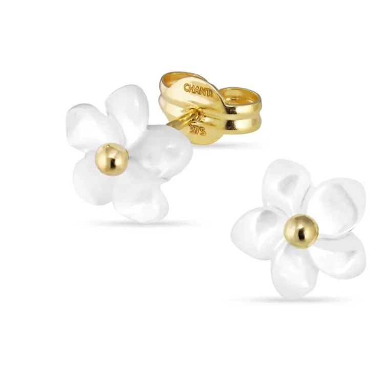 perlemors øredobber i 9 karat gull med perlemors - Gold Collection