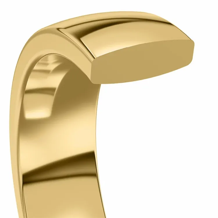 6 og 4 mm gifteringer i 14 karat gull - par