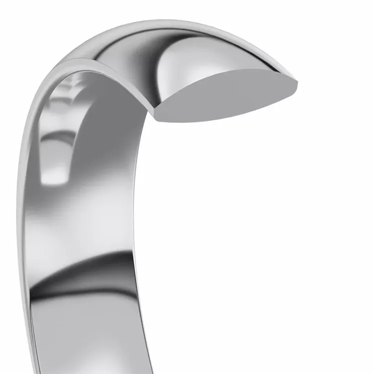 4 og 5 mm gifteringer i 14 karat hvitt gull 0,03 ct - par
