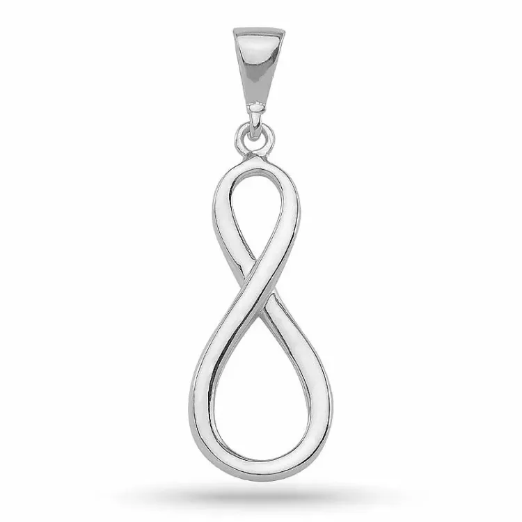Blank infinity anheng i sølv