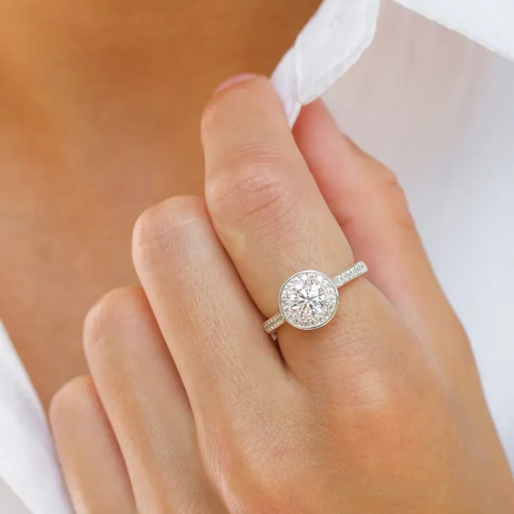 zirkon ring i sølv