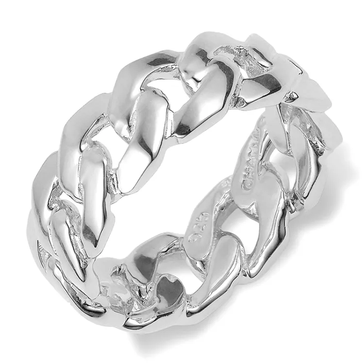panzer ring i sølv