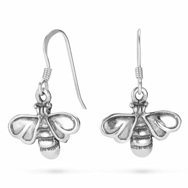 bie øredobber i sølv