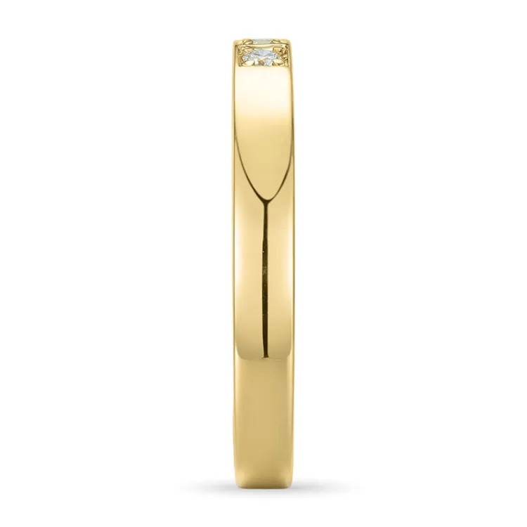 diamant gull alliansering i 9 karat gull 0,09 ct