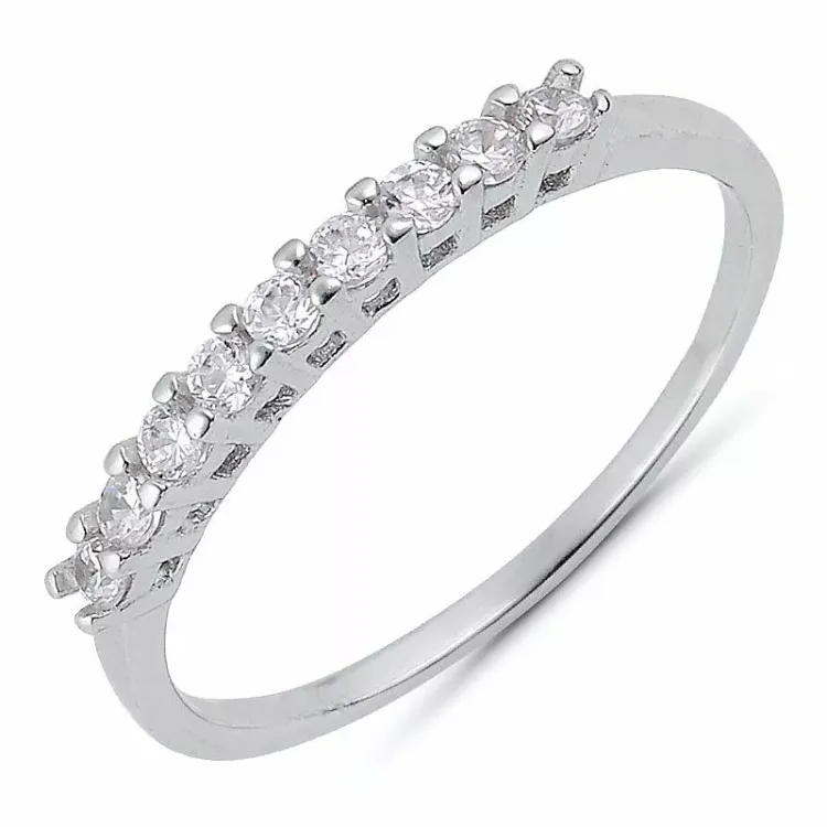 kolleksjonsprøve zirkon ring i sølv