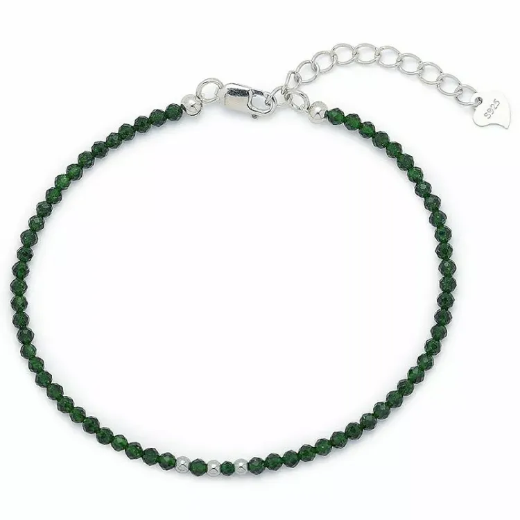 armbånd med stein og 3 hematite - Loom Stones