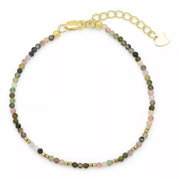 stein armbånd med turmalin og hematite - Loom Stones