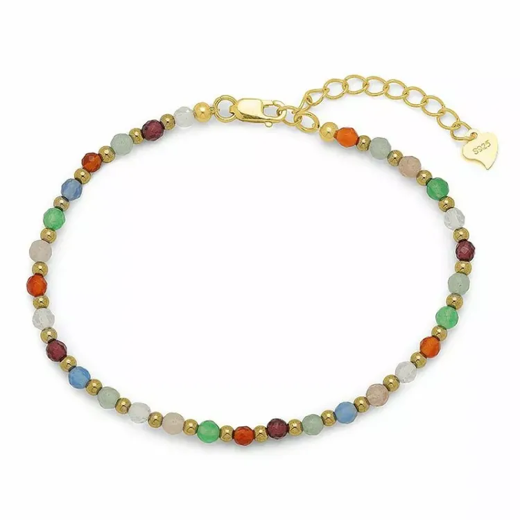 armbånd med stein og hematite - Loom Stones