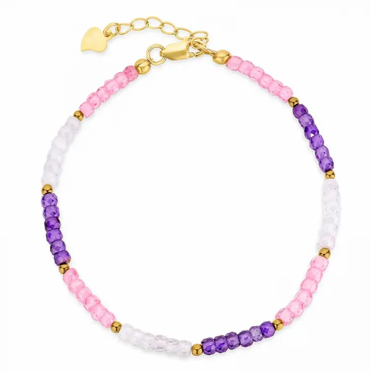 multifargede armbånd med stein - Loom Stones