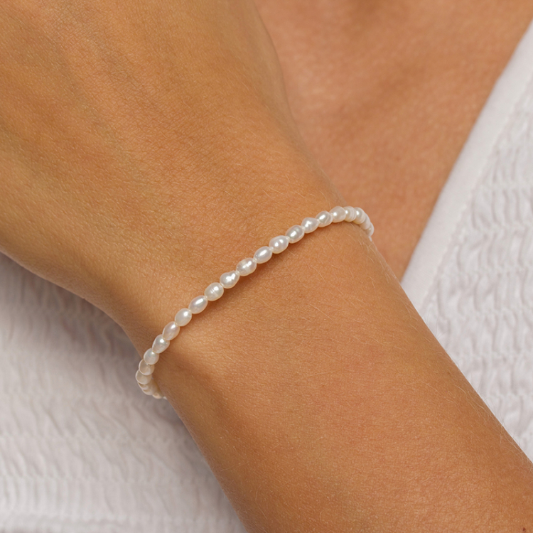 3,5 mm armbånd med ferskvannsperle