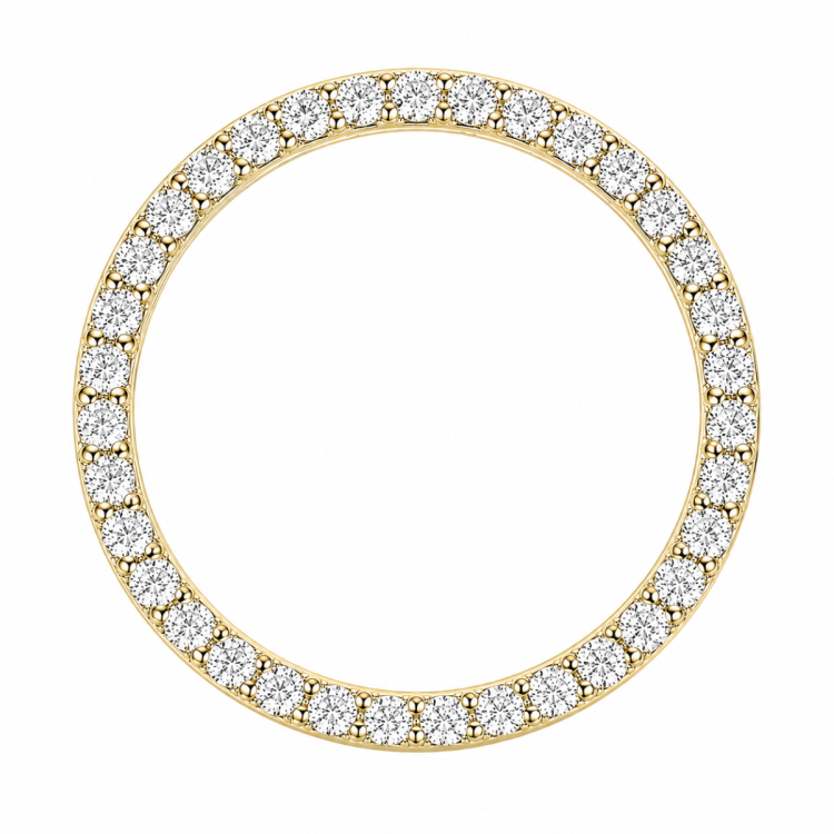 rundt lab grown diamant anheng i 14 karat gull 1,03 ct