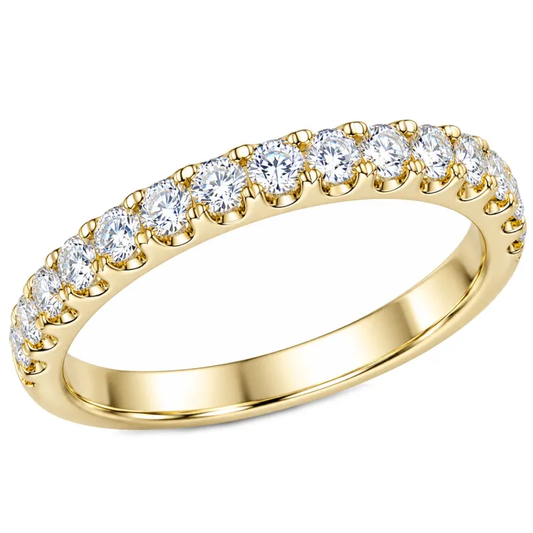 lab grown diamant ring i 14 karat gull 0,51 ct