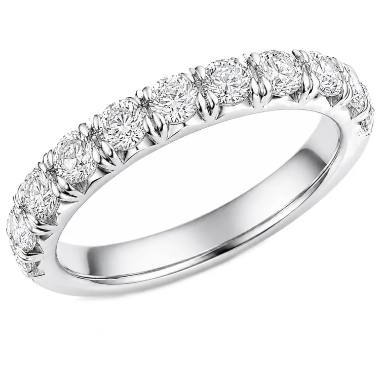 lab grown diamant ring i 14 karat hvitt gull 1,0 ct