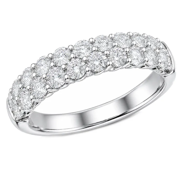 lab grown diamant ring i 14 karat hvitt gull 1,50 ct