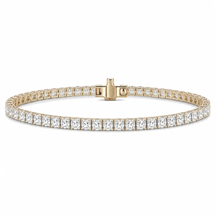 tennisarmbånd 5,00 ct i 14 karat gull
