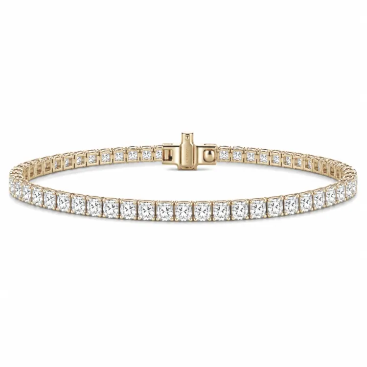 tennisarmbånd 4,36 ct i 14 karat gull