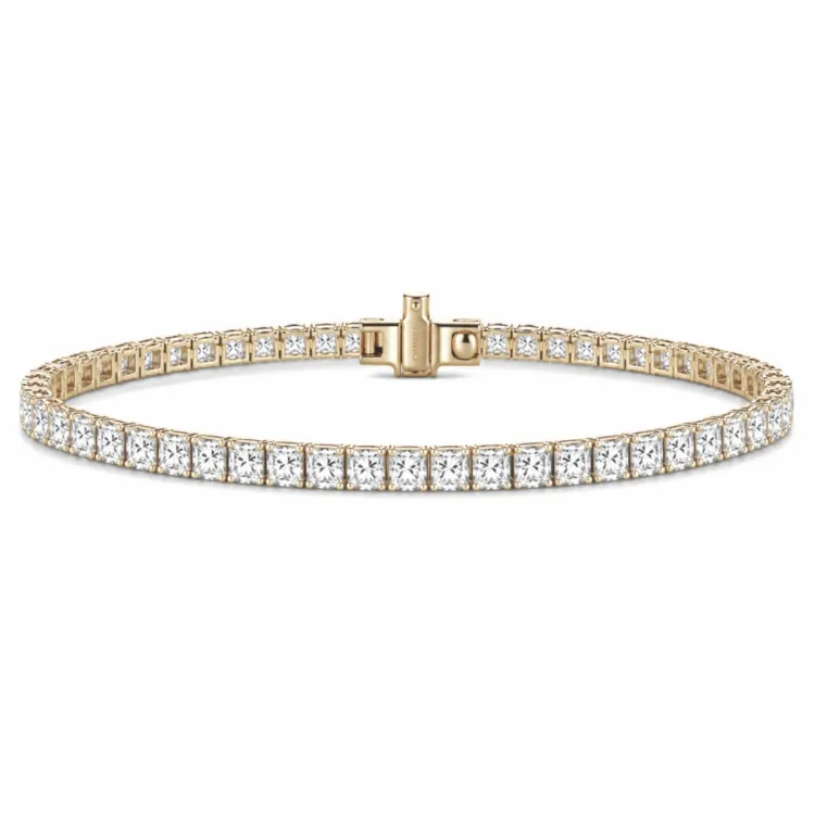 tennisarmbånd 5,36 ct i 14 karat gull