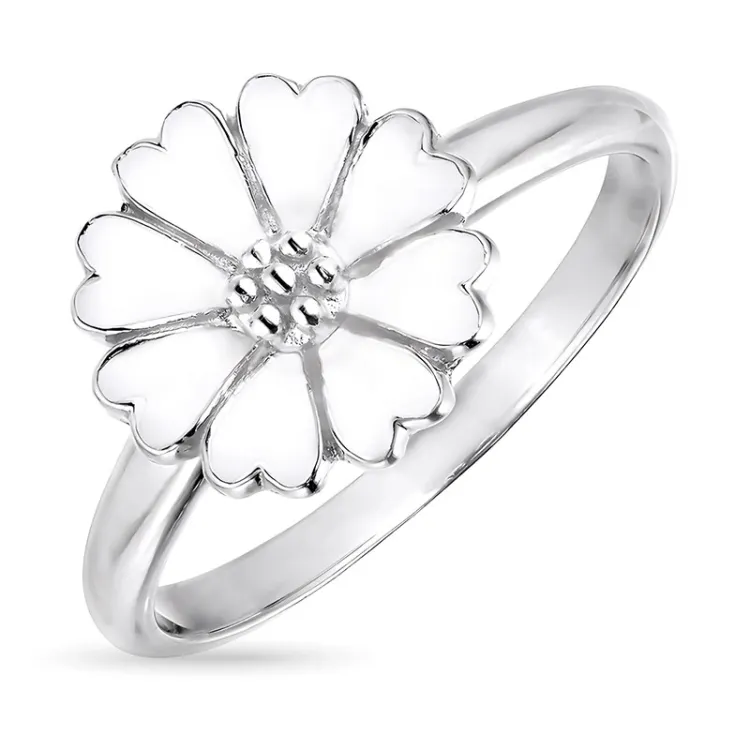 11 mm margeritt ring i sølv - Magda