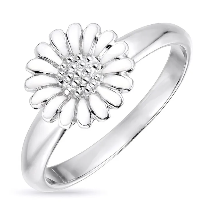 10 mm margeritt ring i sølv - Matilda